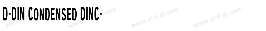 D-DIN Condensed DINC字体转换